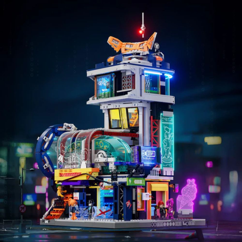 Lumibricks Cyberpunk Floating Train Station (Nr. L9098)