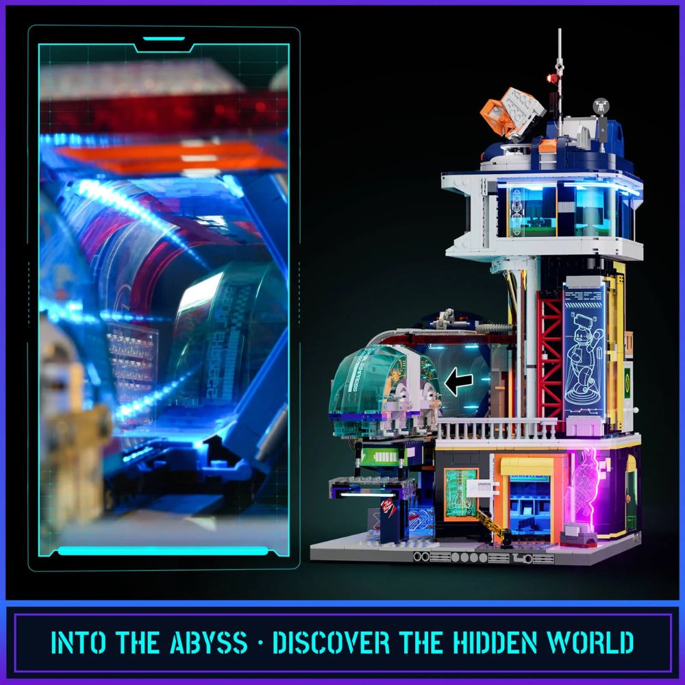 Lumibricks Cyberpunk Floating Train Station (Nr. L9098)