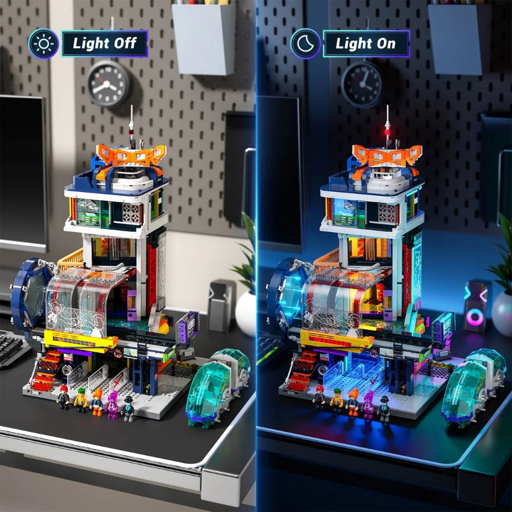Lumibricks Cyberpunk Floating Train Station (Nr. L9098)