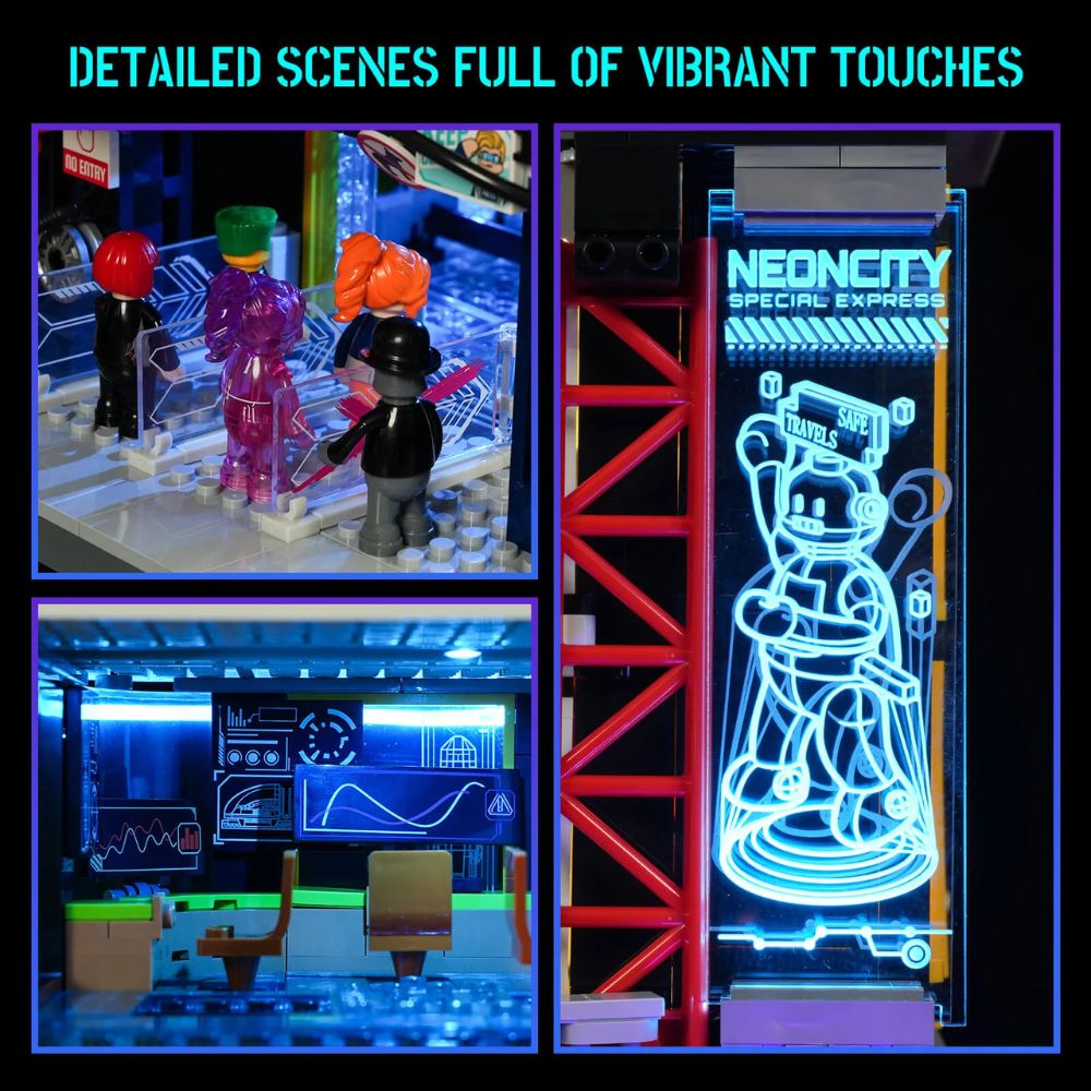 Lumibricks Cyberpunk Floating Train Station (Nr. L9098)
