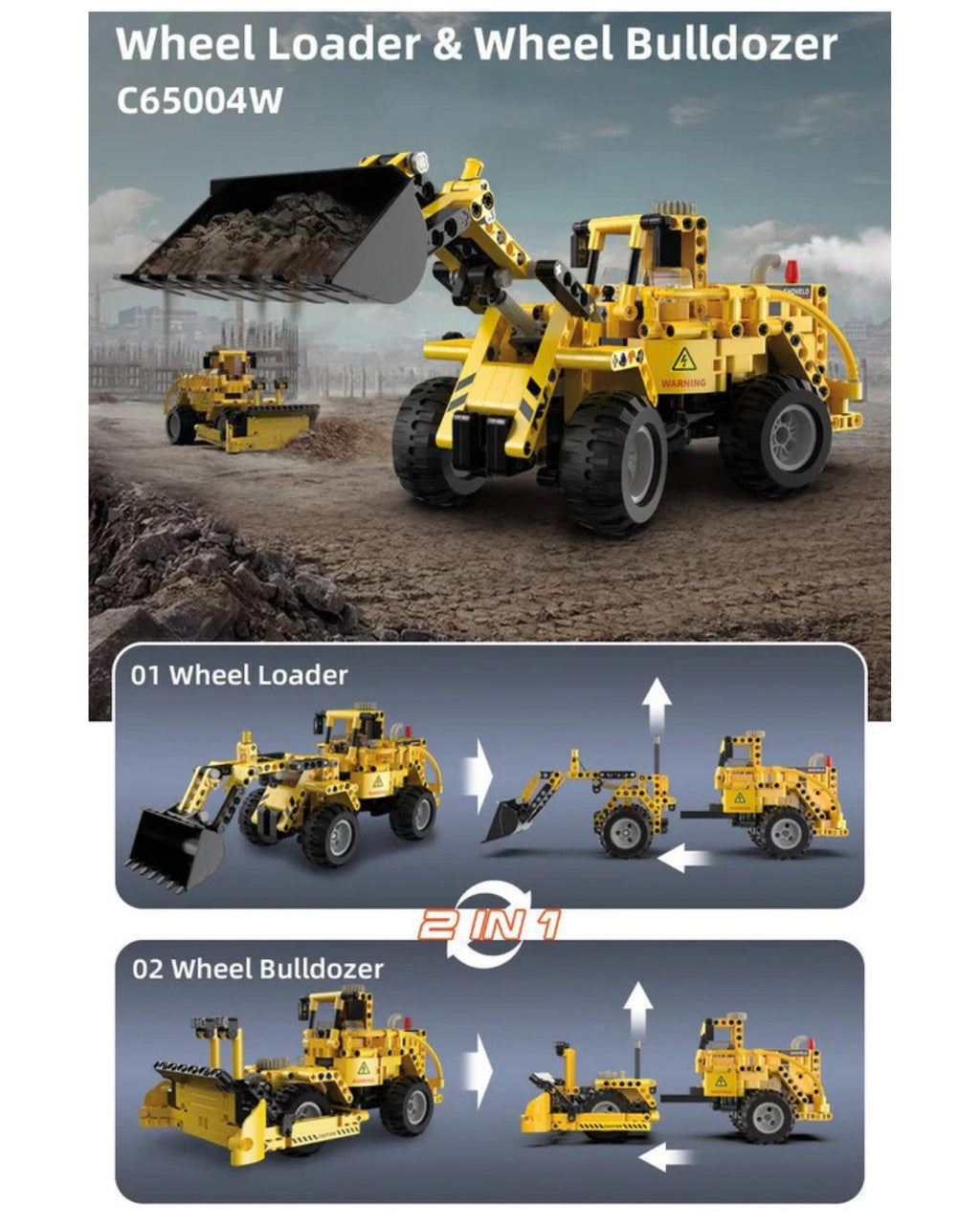 CaDA – 2-in-1 Radlader & Bulldozer