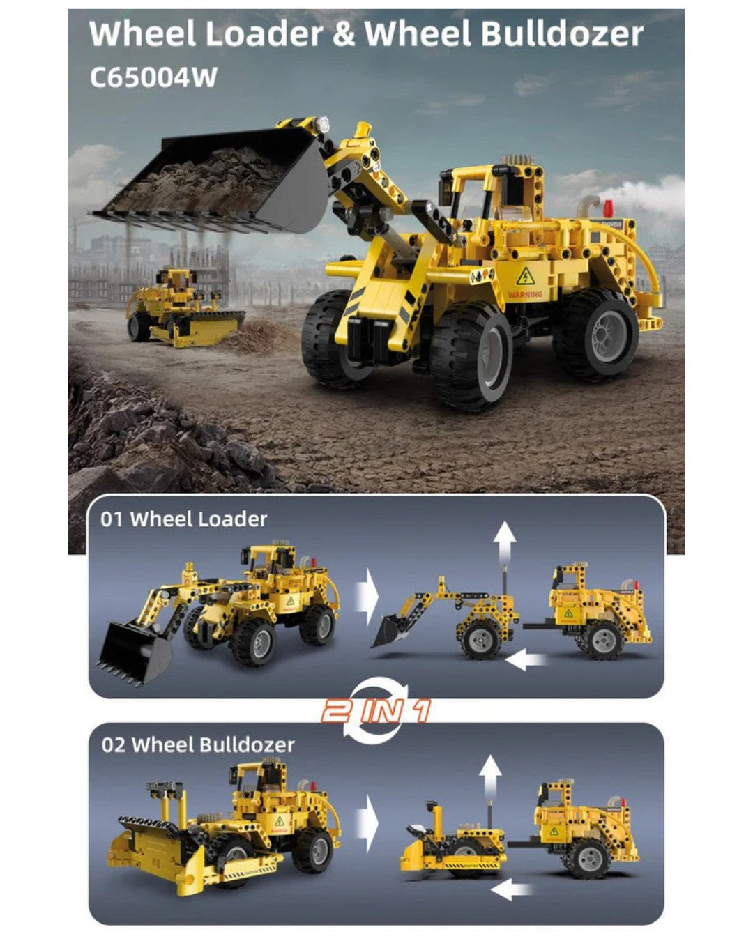 CaDA – 2-in-1 Radlader & Bulldozer