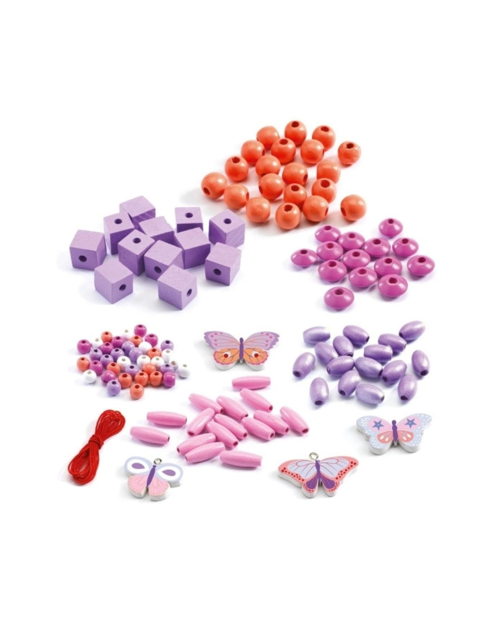 Holzperlen - Schmetterlinge
