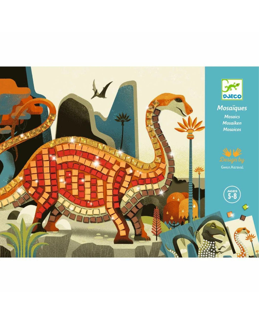 Mosaike: Metallische Dinosaurier