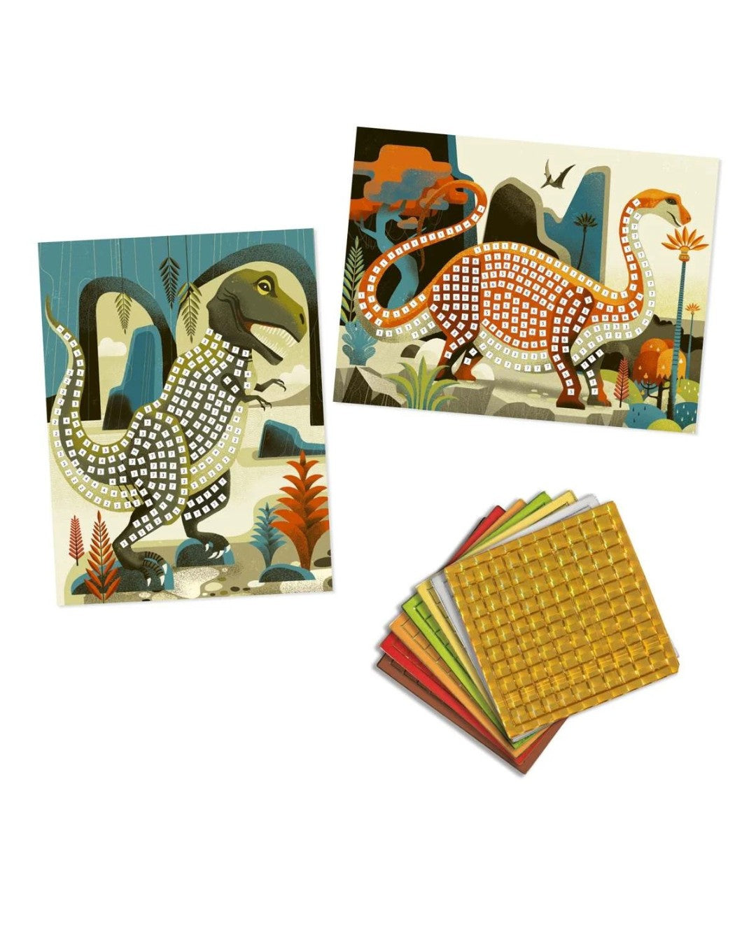 Mosaike: Metallische Dinosaurier