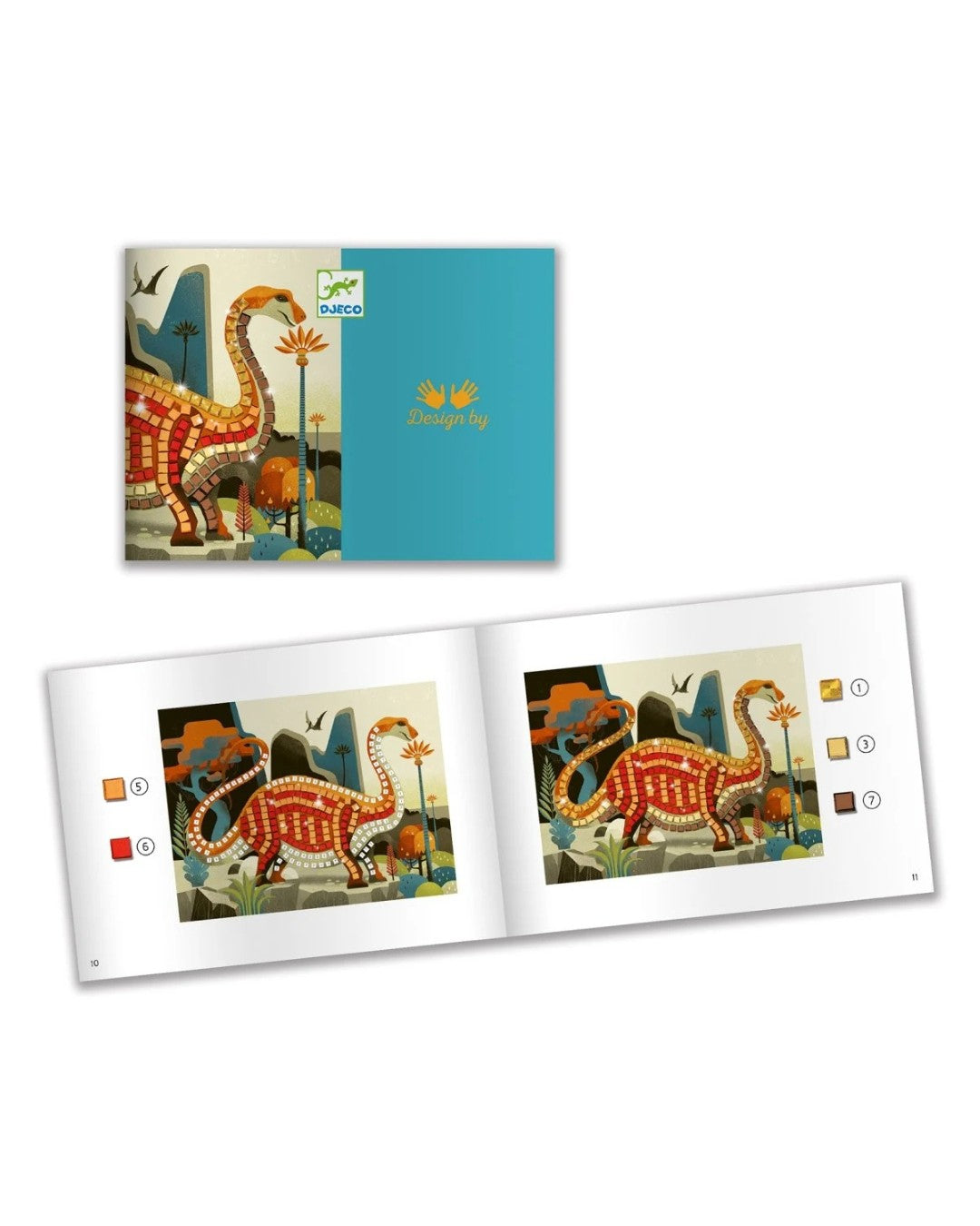 Mosaike: Metallische Dinosaurier