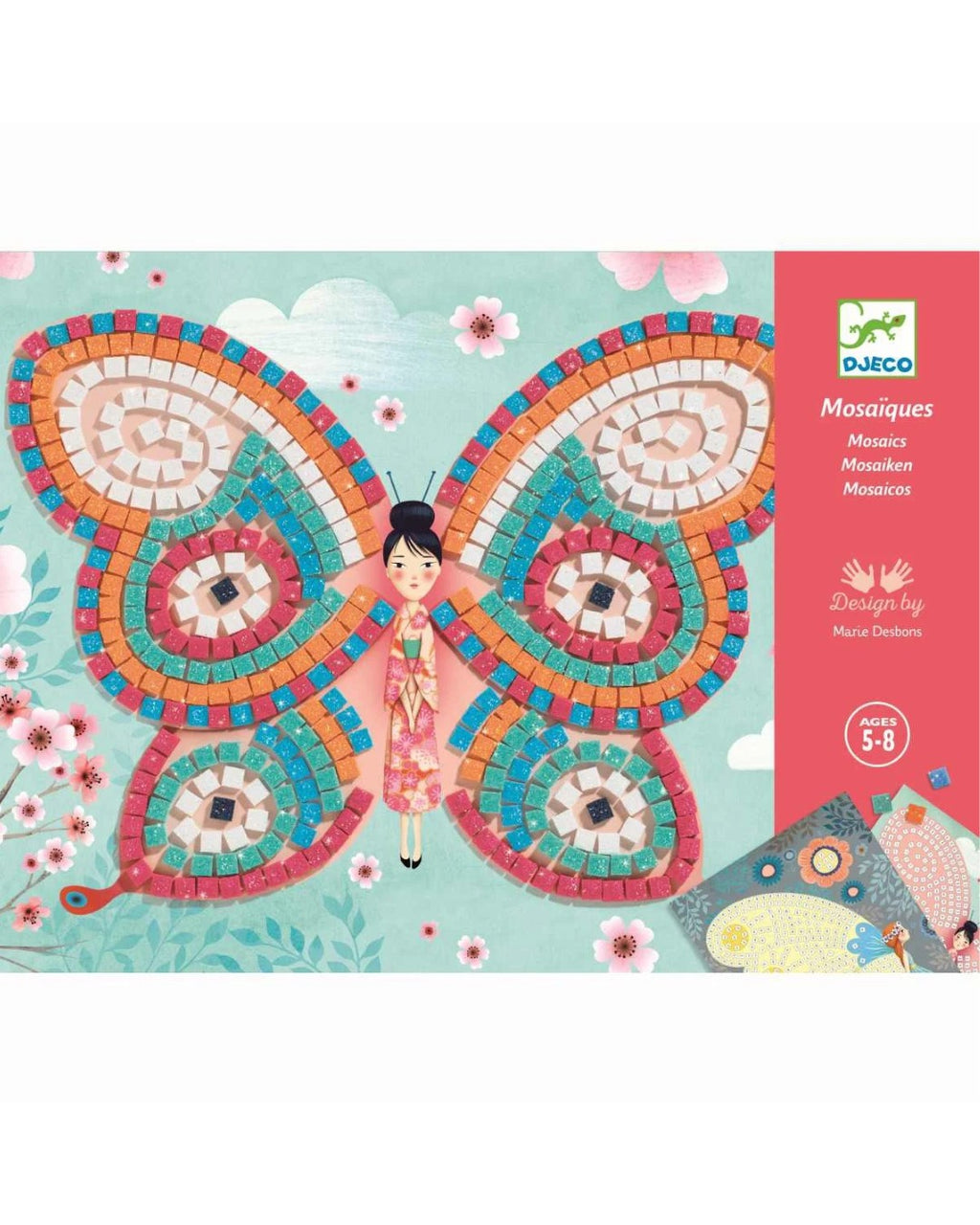 Mosaike: Glitzer Schmetterlinge