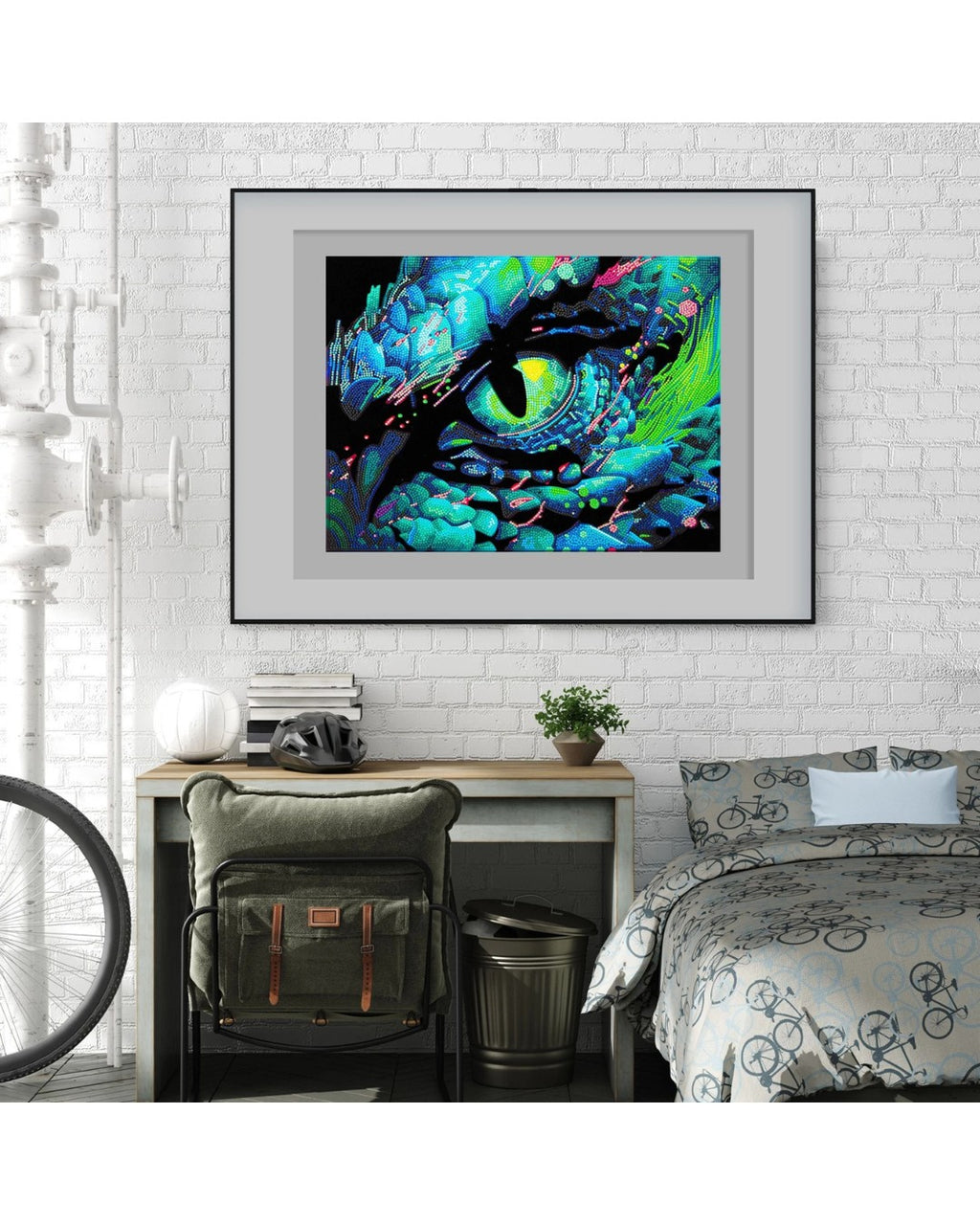 Diamond Painting - Neon Drachenauge