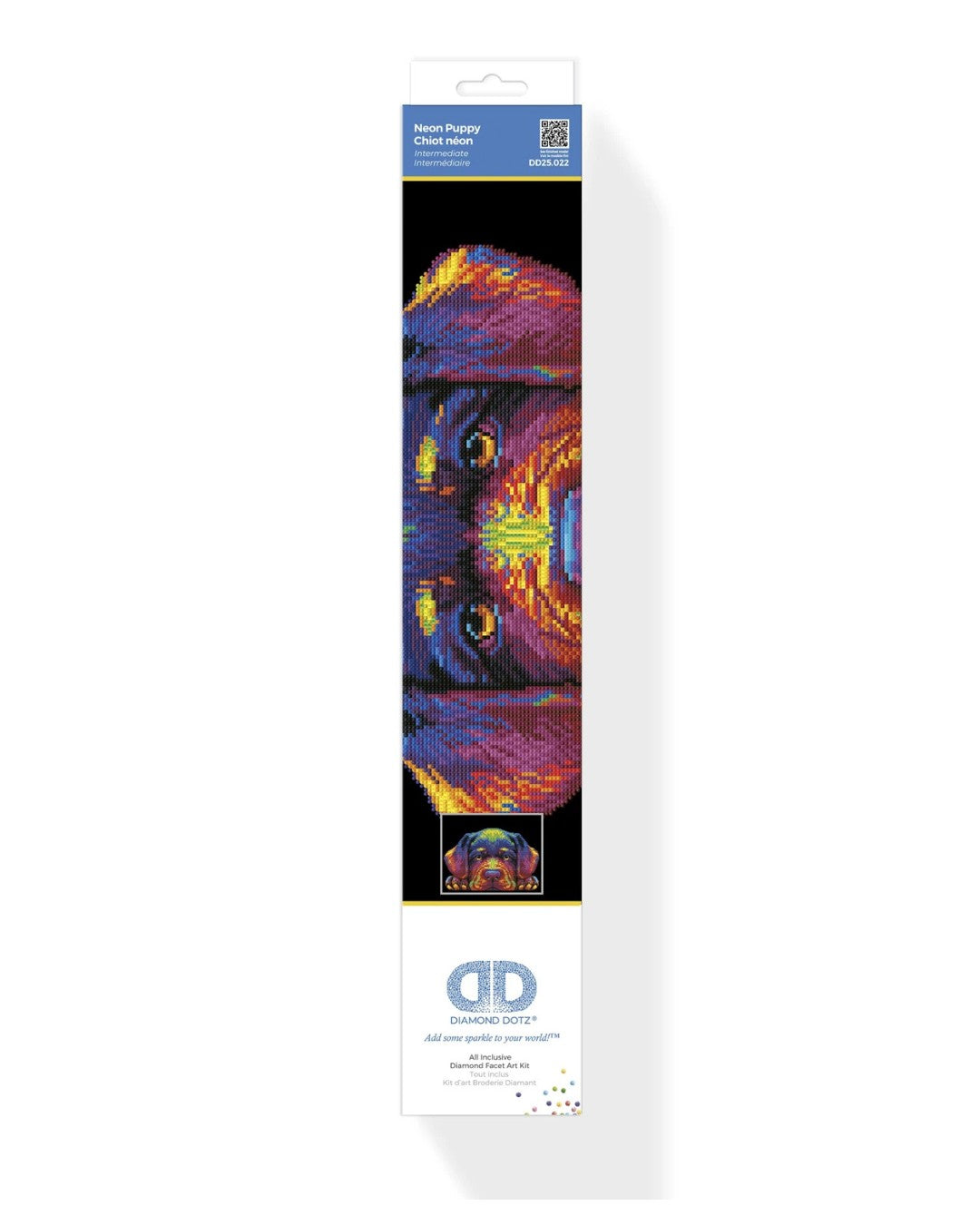 Diamond Painting - Neon Hundewelpen