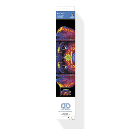 Diamond Painting - Neon Hundewelpen
