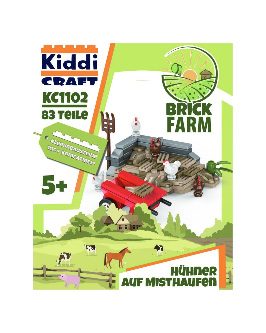 Hühner auf dem Misthaufen