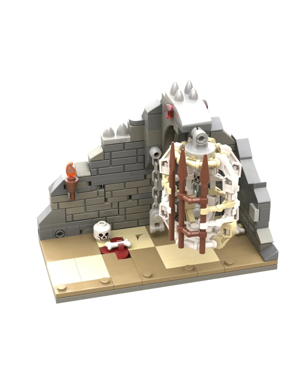 Dungeon Skelett-Käfig