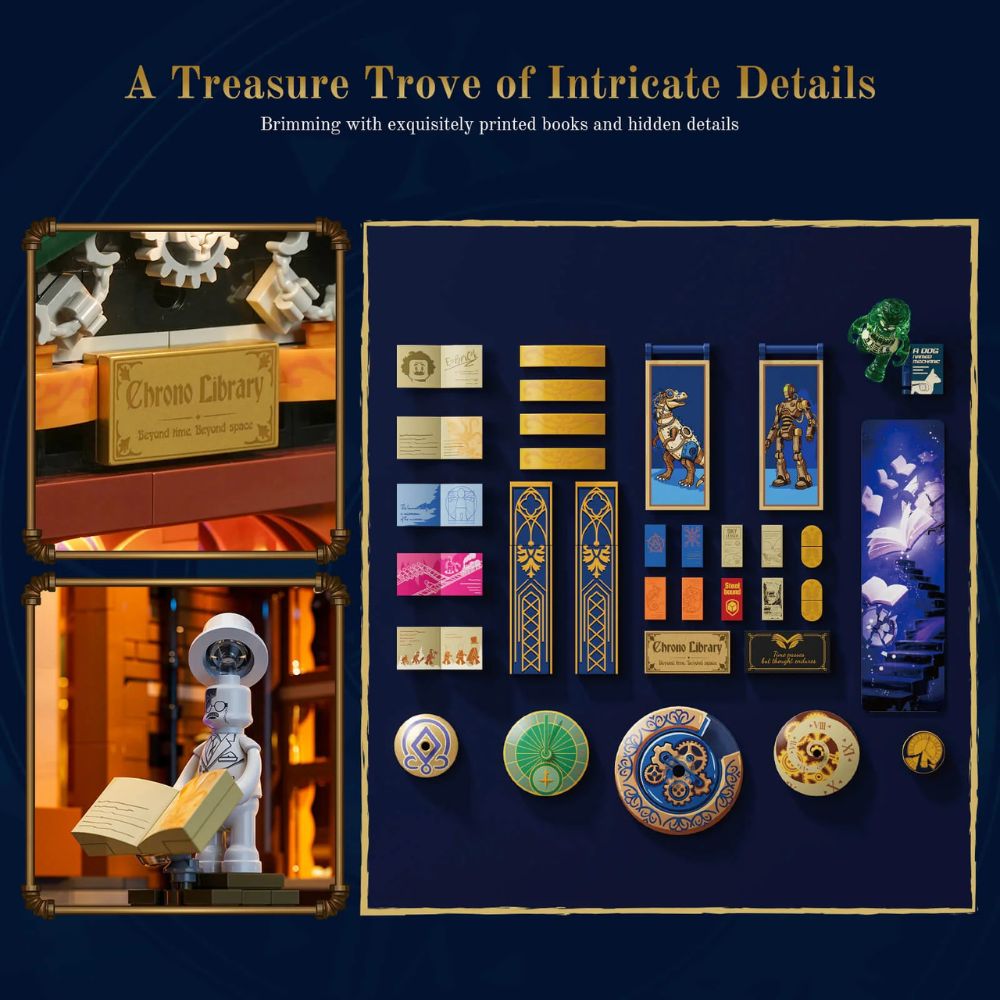 Lumibricks Steampunk Time Rift-Bibliothek (Nr. 11012)