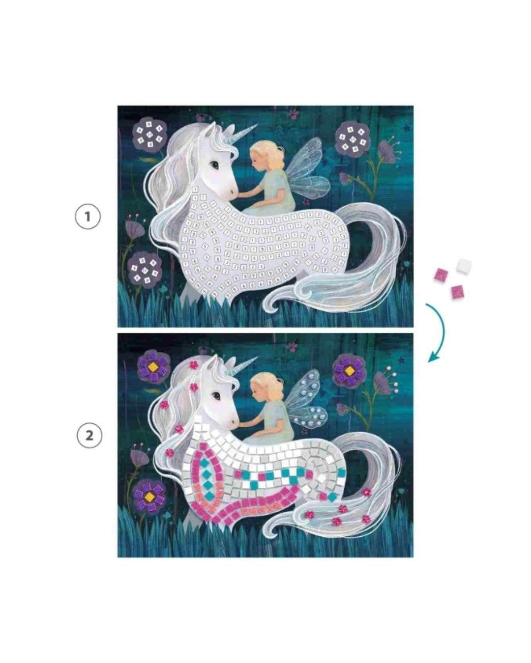 Mosaik Glitzer: Die verzauberte Welt