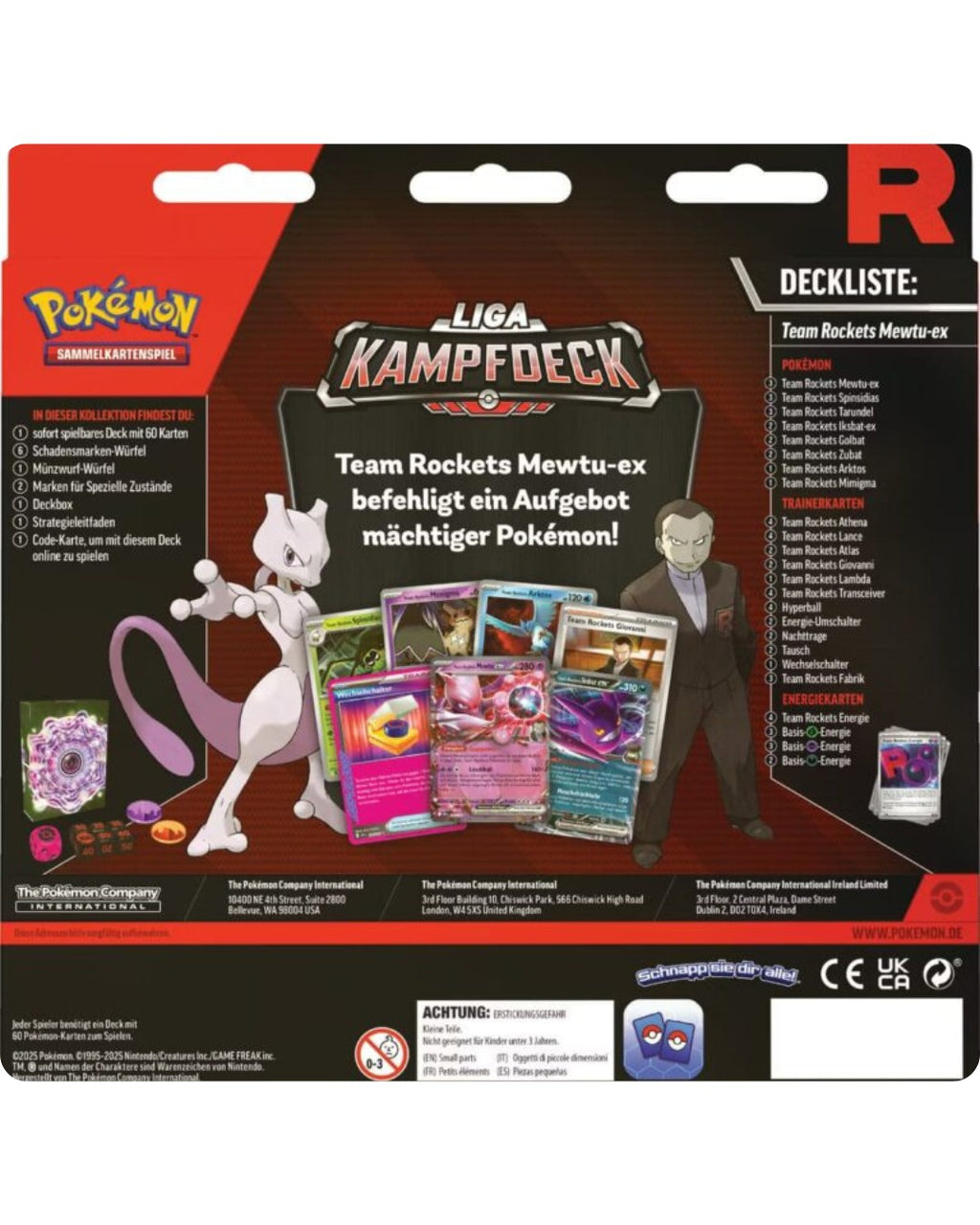 Liga-Kampfdeck Team Rockets Mewtu-ex