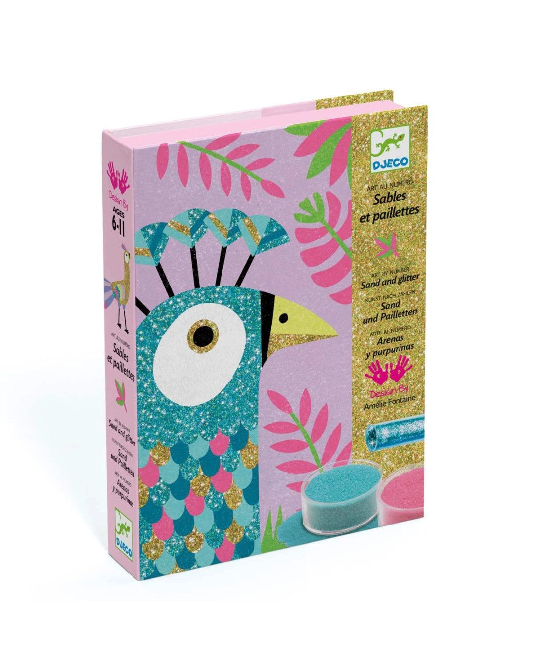 Sandbilder: Glitzervögel