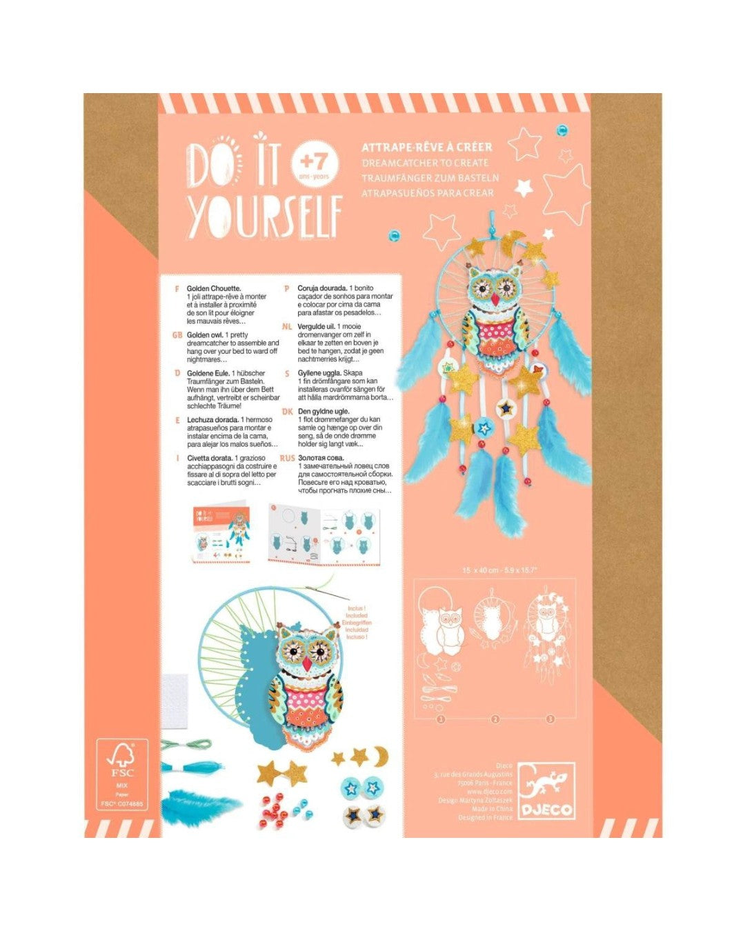 Traumfänger - Goldene Eule