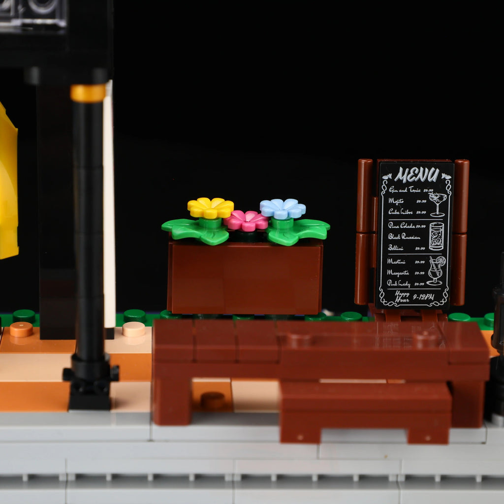 Lumibricks Historische Straßenbahn und Bahnhof mit Beleuchtung (1274 Teile)