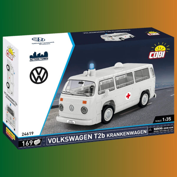 Volkswagen T2b Krankenwagen – Klemmbaustein-Set von COBI (1:35)